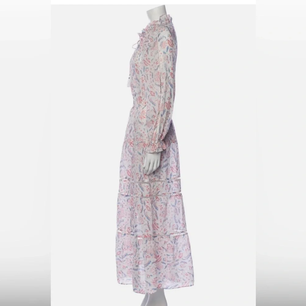 Zimmermann Multicolor Floral Long Sleeve Dress Size 1 - Picture 3 of 6